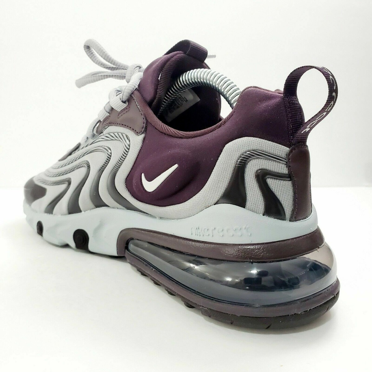 nike wmns air max 270 react eng burgundy ash