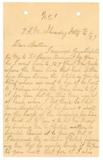 1887 Handwritten Letter on Shipping Delays & Liniment Order – New York to Batsto