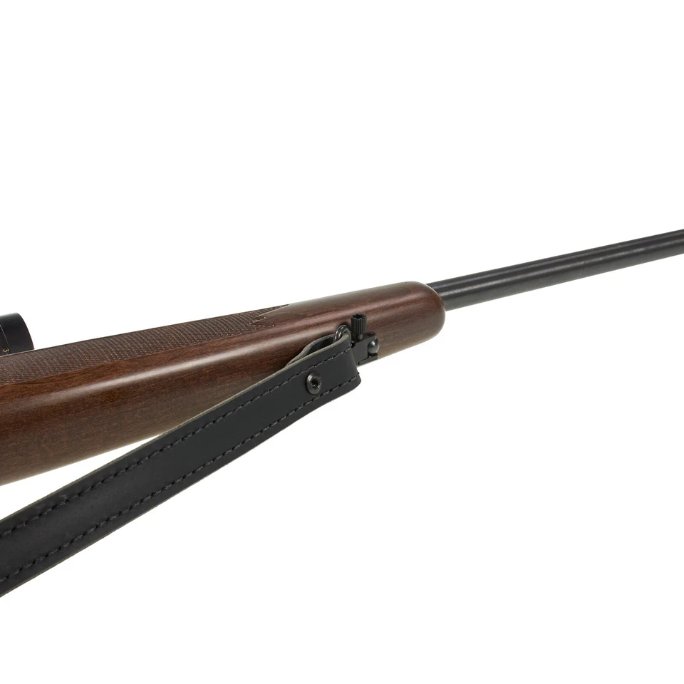 Nohma Leather Buffalo Leather Rifle Gun Sling, 1" wide, Amish Handmade, Black - Image 3 of 4