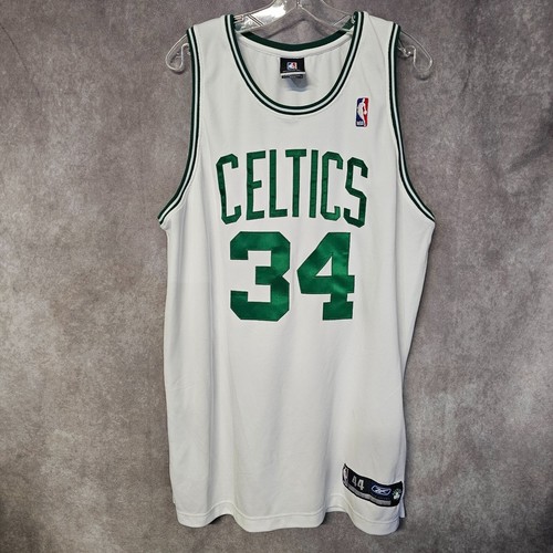 Autographed Reebok Authentic NBA Boston Celtics Paul Pierce 34 Jersey Mens 44 L