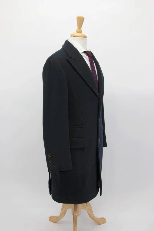 NWT$5295 Brunello Cucinelli Men 100% Virgin Wool Logo Overcoat Size46/ 36US A252 - Image 2 of 4