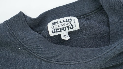 Rara felpa vintage iceberg jeans Bugs Bunny Looney Tunes Spell Out anni '90 2000 XL - Foto 6 di 11