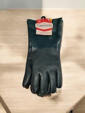 14" L Size Latex Chemical Resistant Reusable Heavy Duty Long Rubber Gloves Men