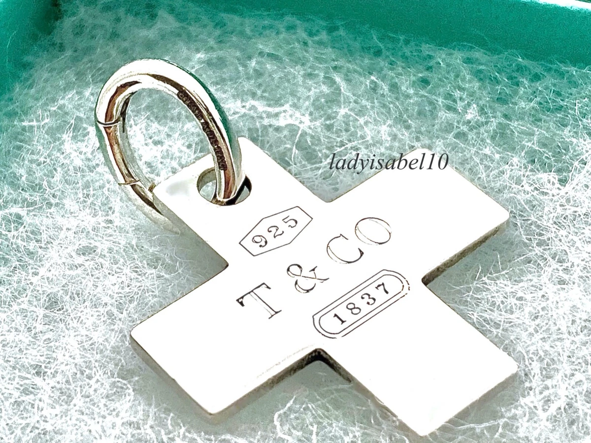 Excellent Preloved Tiffany & Co. 1837 Mini Lock Diamond Silver