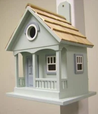Home Bazaar Pacific Grove Bird House Light Blue  9030