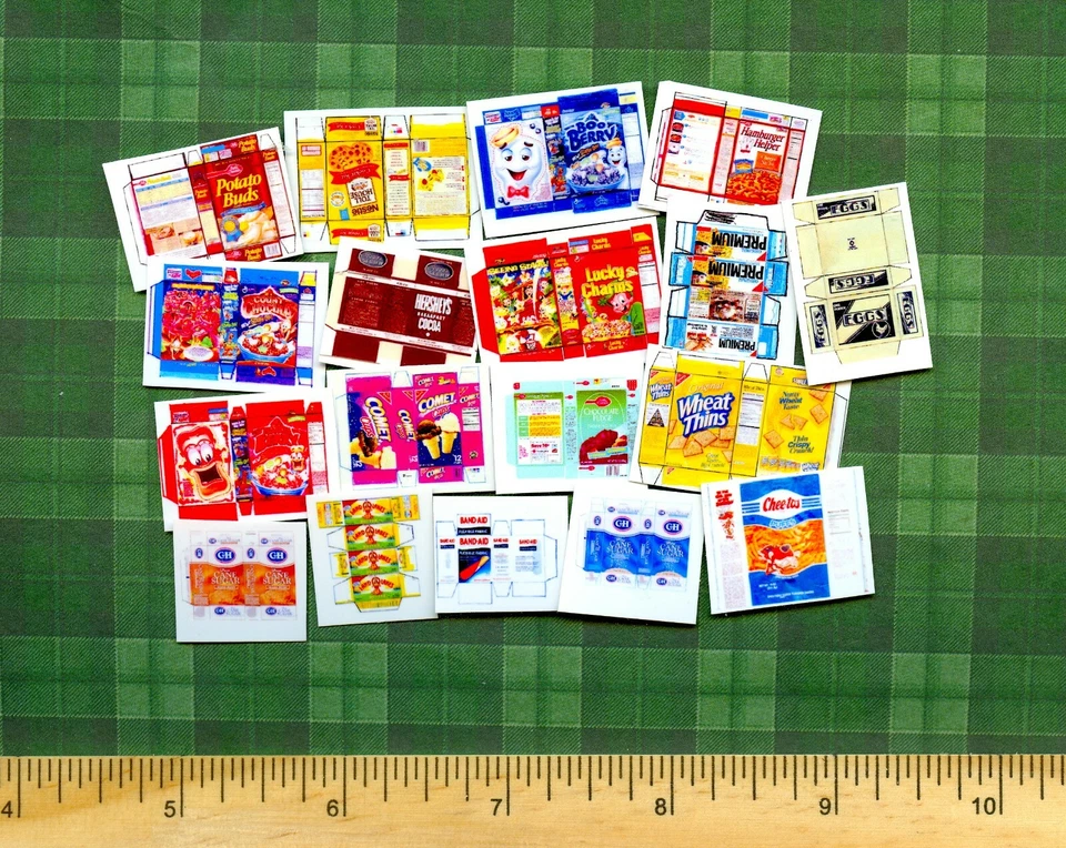1:24 Half inch Scale 18 DIY Dollhouse Miniature Assorted Boxes # 8 - Image 2 of 2