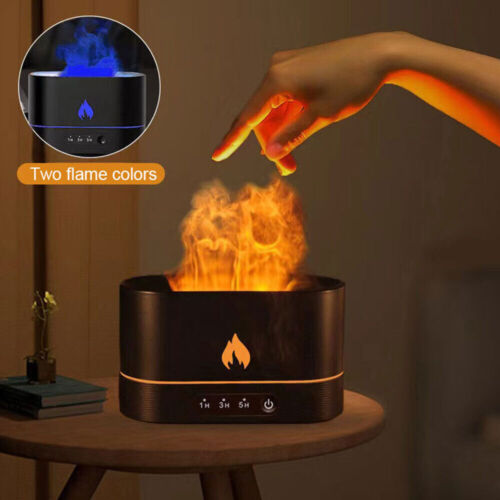 250ml Air Humidifier Essential Oil Aroma Diffuser 3D Flame Mist Home Decor USB - Picture 2 of 15