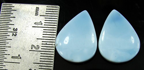 22.00 Ct Natural Blue Opal Pair Loose Gemstone Cabochon Wire Wrap Jewelry- 62110 - Picture 3 of 6