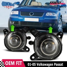 For 2001-2005 Volkswagen Vw Passat Fog Lights Front Bumper Driving Lamps Pair