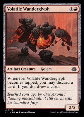 Magic the Gathering (mtg): LCI: Volatile Wanderglyph  (x 4)