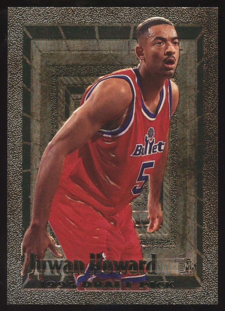 1994 Topps Embossed #105 Juwan Howard Golden Idols Washington Bullets