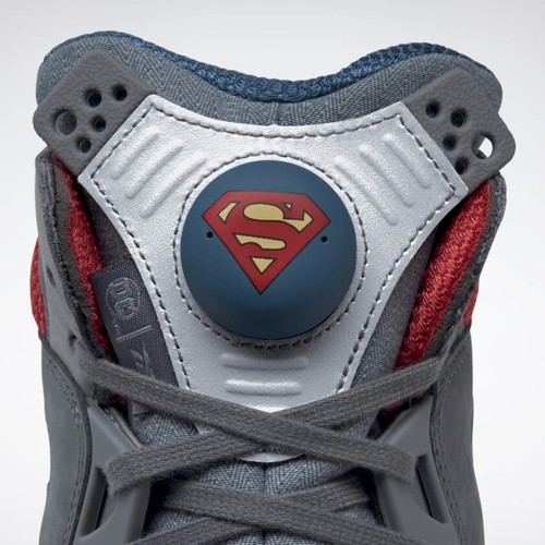 Reebok Shaq Attaq DC Comics Grey Red Superman Man of Steel HQ4587 Men's 9 Shoes - Picture 3 of 17