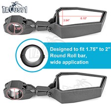 Rear Center Side View Mirrors Kit W/Handle Grap Kit For Kawasaki Teryx 4 750 800 - Foto 3