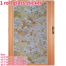 Static Cling Privacy Window Films Frosted Covering Glass Sticker Home Decor
