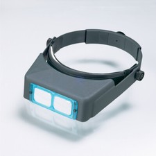 OPTIVISOR Kopfbandlupe 3,5-fach DA-10 Stirnband für Brillenträger Made in USA