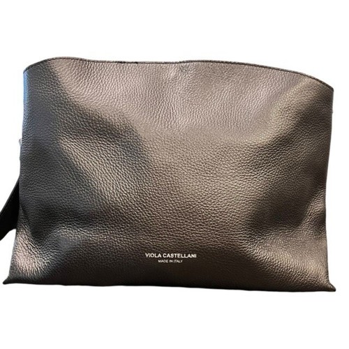 Viola Castellani Italian Leather Hobo Bag Black Tote Shoulder Bag Purse Designer - Bild 2 von 15