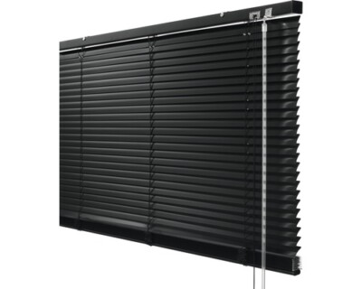 Aluminium Jalousie 90 X 175 Cm, Schwarz, 25 Mm Lamellen – Für Innen, Mit Montageset, Lichtregulierend