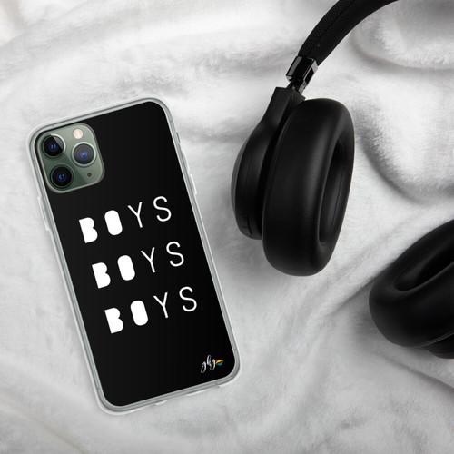 BOYS, BOYS, BOYS | LGBTQ+ iPhone Cell Phone Cases | iPhone 7-13 PRO MAX | BLACK - Picture 3 of 3