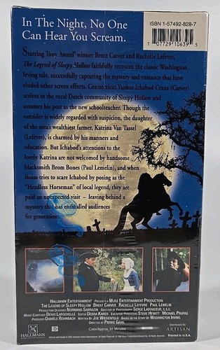 The Legend Of Sleepy Hollow VHS Tape NEW SEALED Horror Movie Hallmark RARE! - Picture 2 of 5