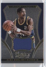 2013-14 Panini Select Select Swatches Alex English #14 HOF 5x8