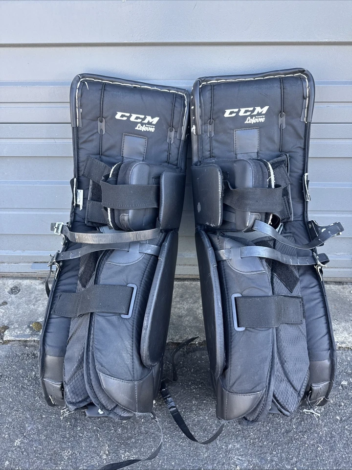 ***PALMOHADILLAS DE PORTERO DE HOCKEY SOBRE HIELO CCM E3.9 SPEEDSKIN LEFEVRE 33+1*** Foto 3 de 4