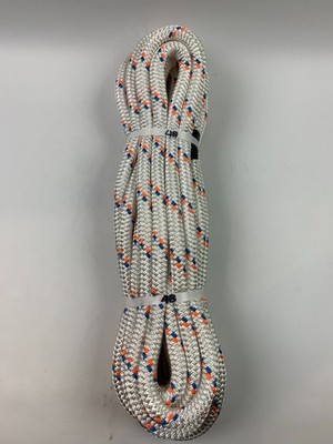 Pelican Rope Load Pro Double Braided Polyester White/Org&Blue Tracer 5/8 x 48'