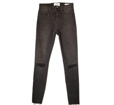 Frame Denim FRAME Grey Wash Damaged Skinny Jeans 24 26809778