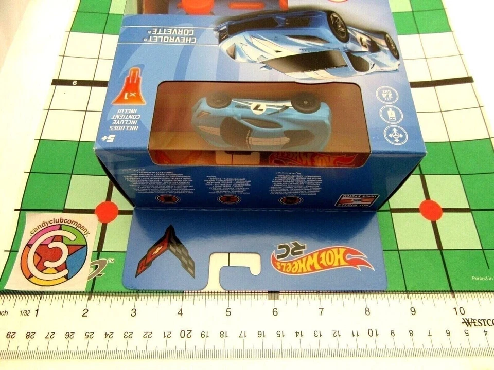 Nano Racer RC Car ~ Corvette ~ Blue ~ Hotwheels ~ Radio Control Fun - Image 3 of 4