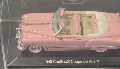 1949 Cadillac Coupe DeVille Convertible 1:43 Pink In Display case