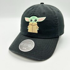 Star Wars Baby Yoda Hat Cap Strapback Black Grogu Adjustable BioWorld