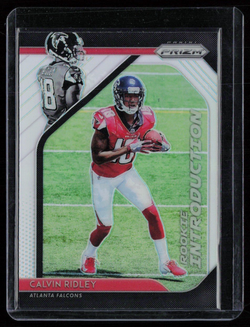 CALVIN RIDLEY 2018 PANINI PRIZM ROOKIE INTRODUCTION PRIZM RC ATLANTA FALCONS