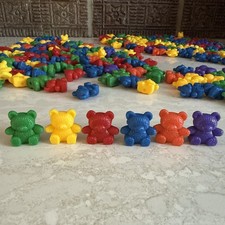 Counting Bears Set Learning Counting Color  Sorting Toy Math Educational 250 Pc