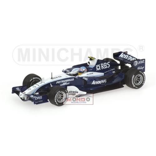 1:43 Minichamps Williams Toyota Wurz 2007 400070017 Diecast Modellino - Foto 2 di 2