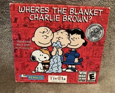 Peanuts Where's the Blanket, Charlie Brown? Windows/MAC PC CD-Rom Game Tivola
