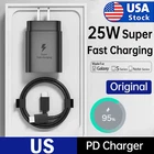 25W Type USB-C Super Fast Wall Charger&Cable For Samsung A16 A15 A17 A25 A35 A57