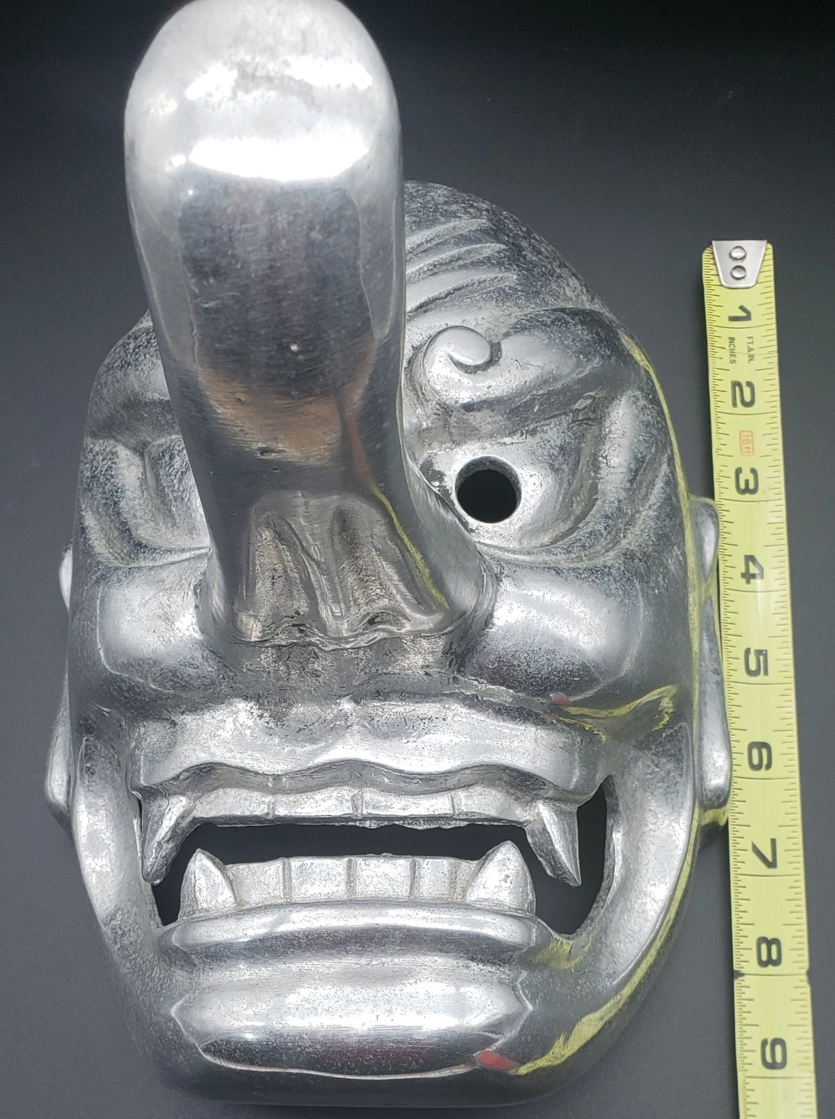 Vintage aluminum Arthur Court Studio Design - Demon  mask 1976 image 4
