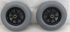 Pride Jazzy PR1MO Pair NEW Caster Wheel Assembly 8"T x 2"W, 3/8" Axle, 2" W Fork