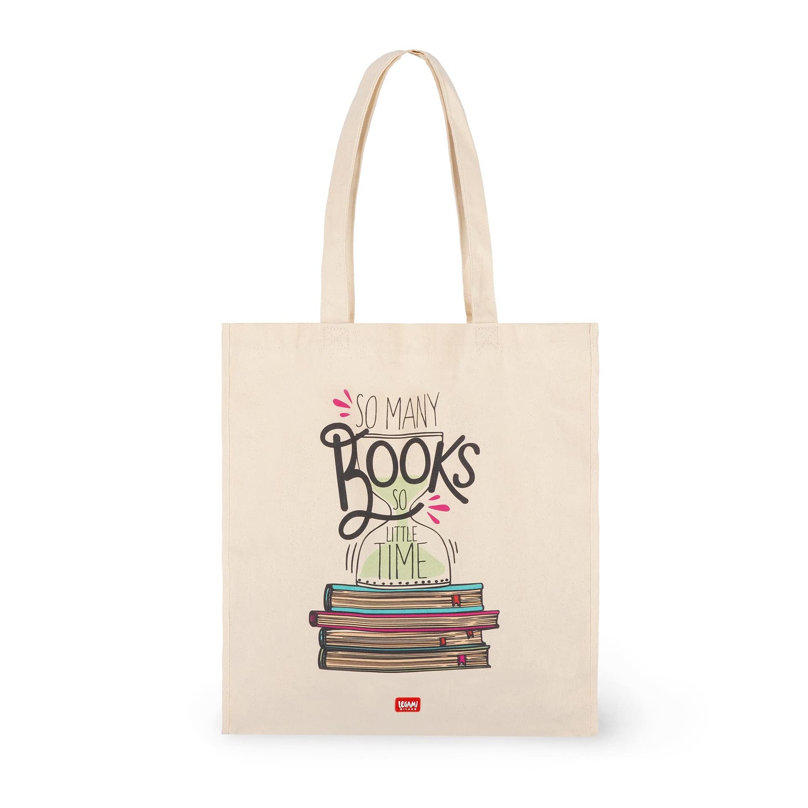 LEGAMI Women's Cotton Bag Cotton bag (pack of 1) One Size Booklover