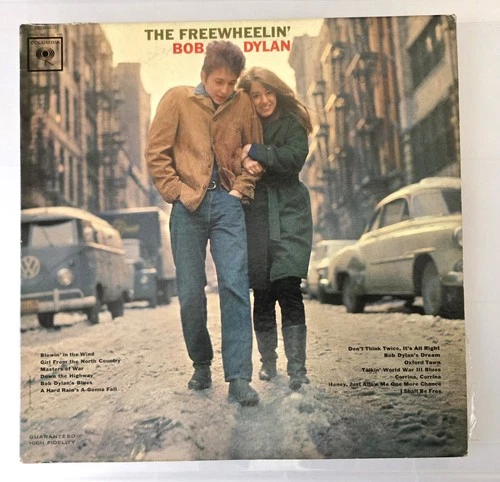 Vintage Vinyl LP The Freewheelin' Bob Dylan; 1963, "2 eye" high fidelity version