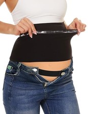 Belly Bands For Pregnant Women Jeans, Maternity Jeans Belly Band, 2 A. Black