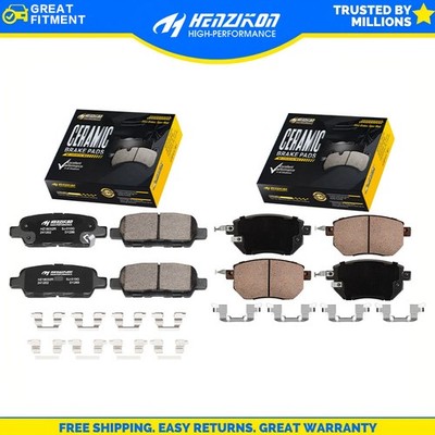 Low Dust Quiet Ceramic Brake Pads Set F&R for Nissan Maxima Murano Infiniti FX