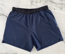 Adidas Aeroready Athletic Gym Shorts Zipper Pockets Navy Blue Men  s Large Large