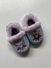 Elsa Anna Frozen Disney Slippers Toddler Medium 7/8 New