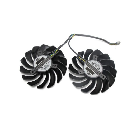 Para wentylatorów do wentylatorów kart wideo GeForce MSI GTX 1050 1050Ti GAMING X PLD09210S12HHH - Zdjęcie 9 z 12