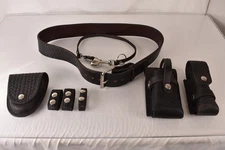 CCI Buena Vista Heavy Duty Law Enforcement Police Leather Belt w/ Attachments 43