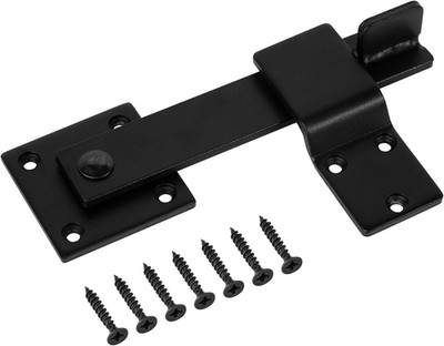Sturdy 6'' Farm Flip Fence Gate Latch, Barn Door Lock Flip Latch Hardware, Rustic