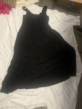 Women's Corset Midi A-Line Dress - A New Day Black Medium