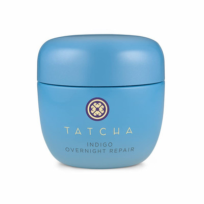 TATCHA Indigo Overnight Repair | Face Cream & Serum Treatment, Fragrance Free Ni