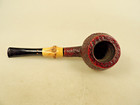 Radice Silk Cut T/B Acrylic Stem Strt Grain Blasted Briar Pipe Hand Made Italy — photo 8