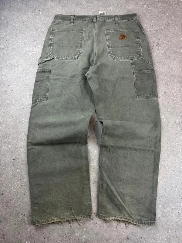 Carhartt B11 MOS W34 L30 목수 바지, 모스 그린 덕 캔버스 #2011